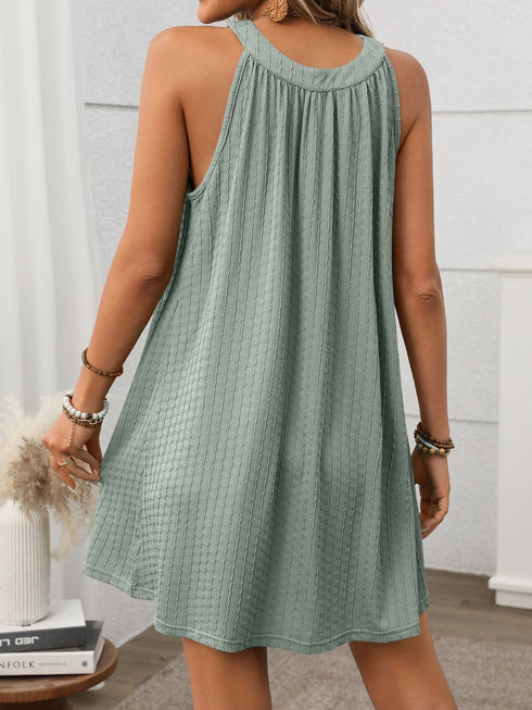 textured-grecian-neck-mini-dress OhSoStyled - Sophia's Style-5